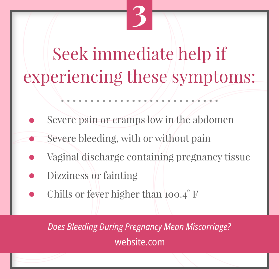 Can Heavy Bleeding Mean Miscarriage