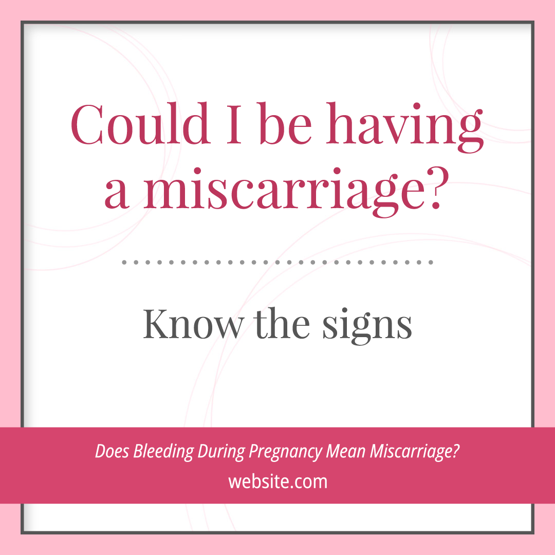 Does Bleeding With Clots Mean Miscarriage